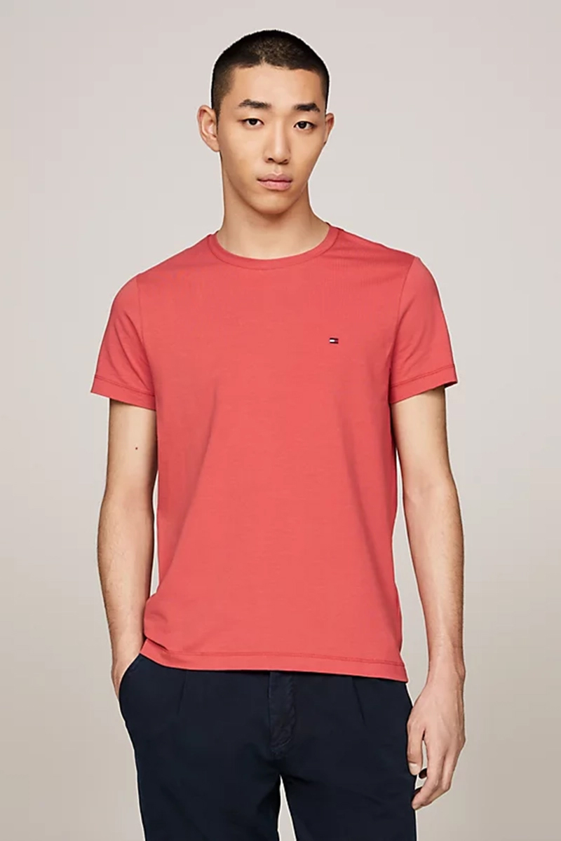 Tommy Hilfiger STRETCH SLIM TEE Rood-1 2