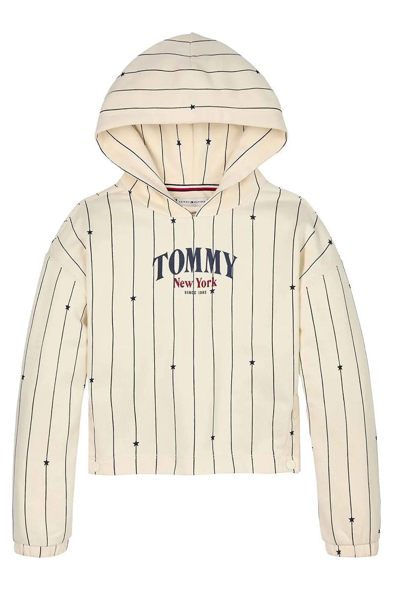 Tommy Hilfiger Tommy NYC star stripe hoodie Ecru-1 1