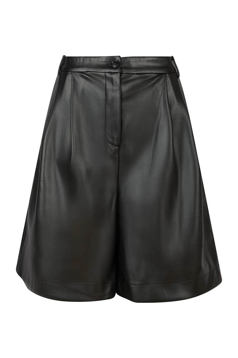 Neo Noir Nika bermuda pu shorts Zwart-1 1