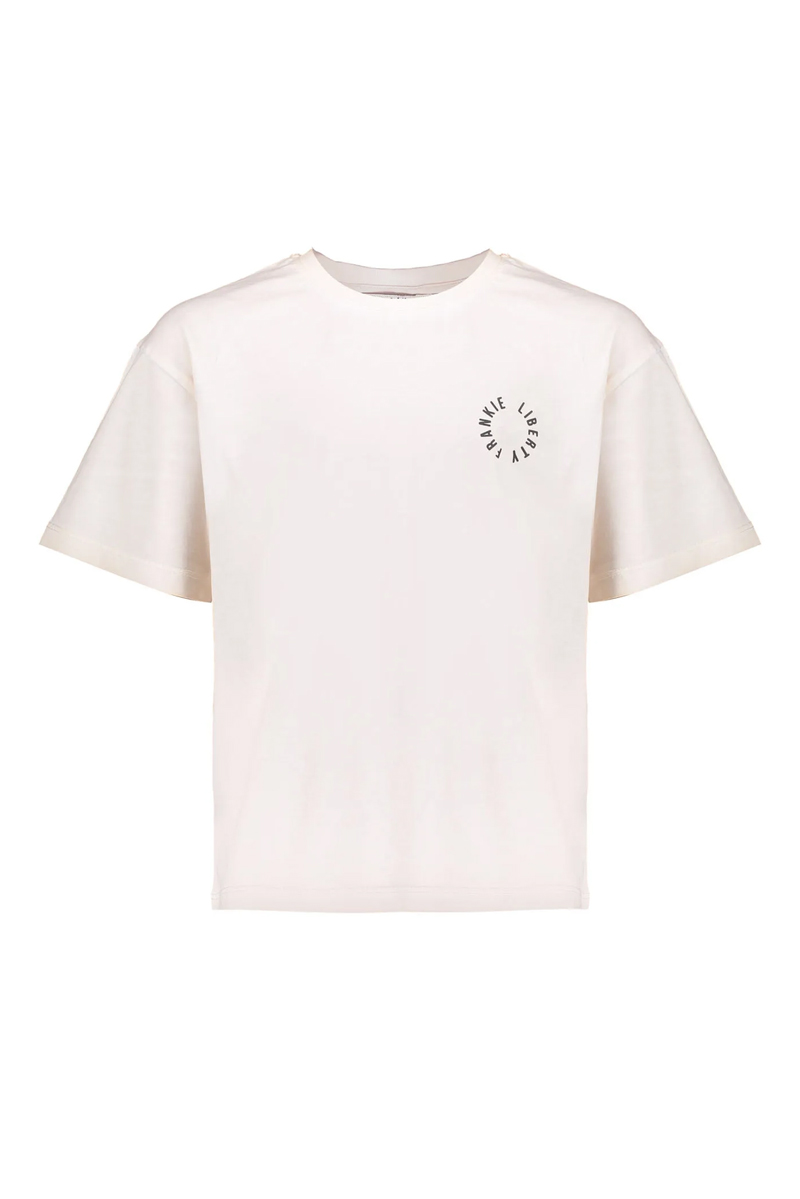 Frankie & Liberty Paris tee Ecru-1 1