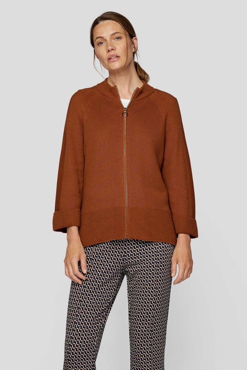 Rabe Strickjacke Cognac 2