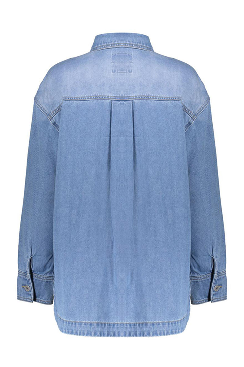 Geisha Overshirt denim Blauw-1 4