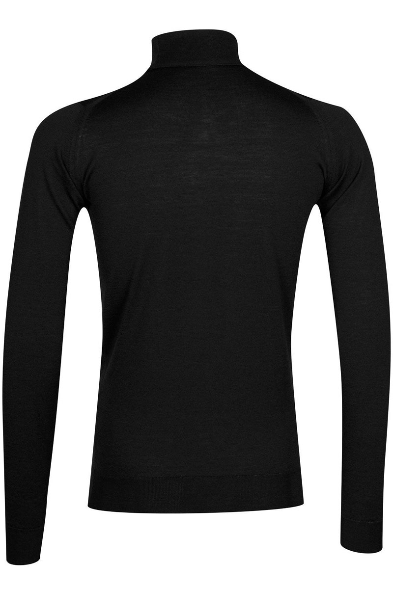 John Smedley PULLOVER ROLL NECK LS Zwart-1 3