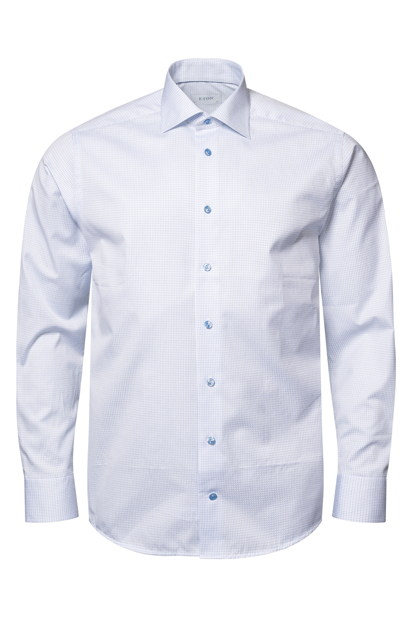 Eton SIGNATURE TWILL Blauw-1 2