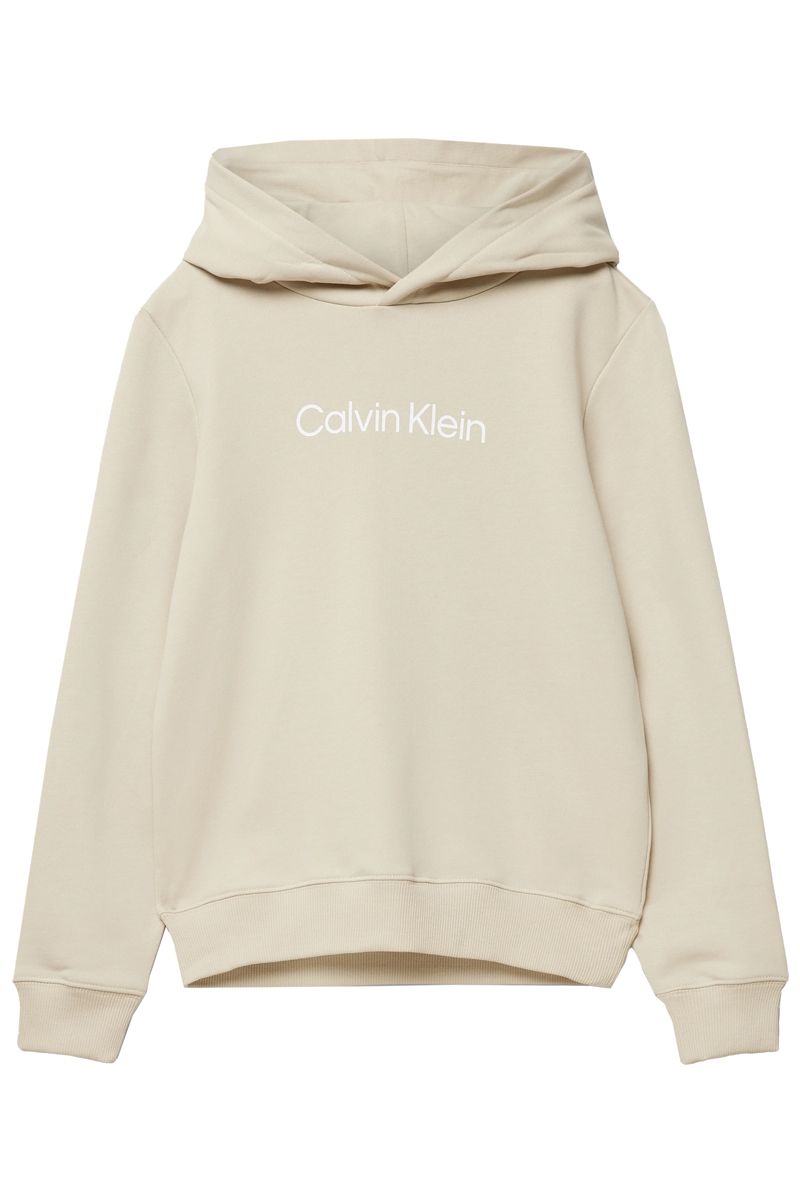 Calvin Klein Inst logo feg terry hoodie bruin/beige-1 1