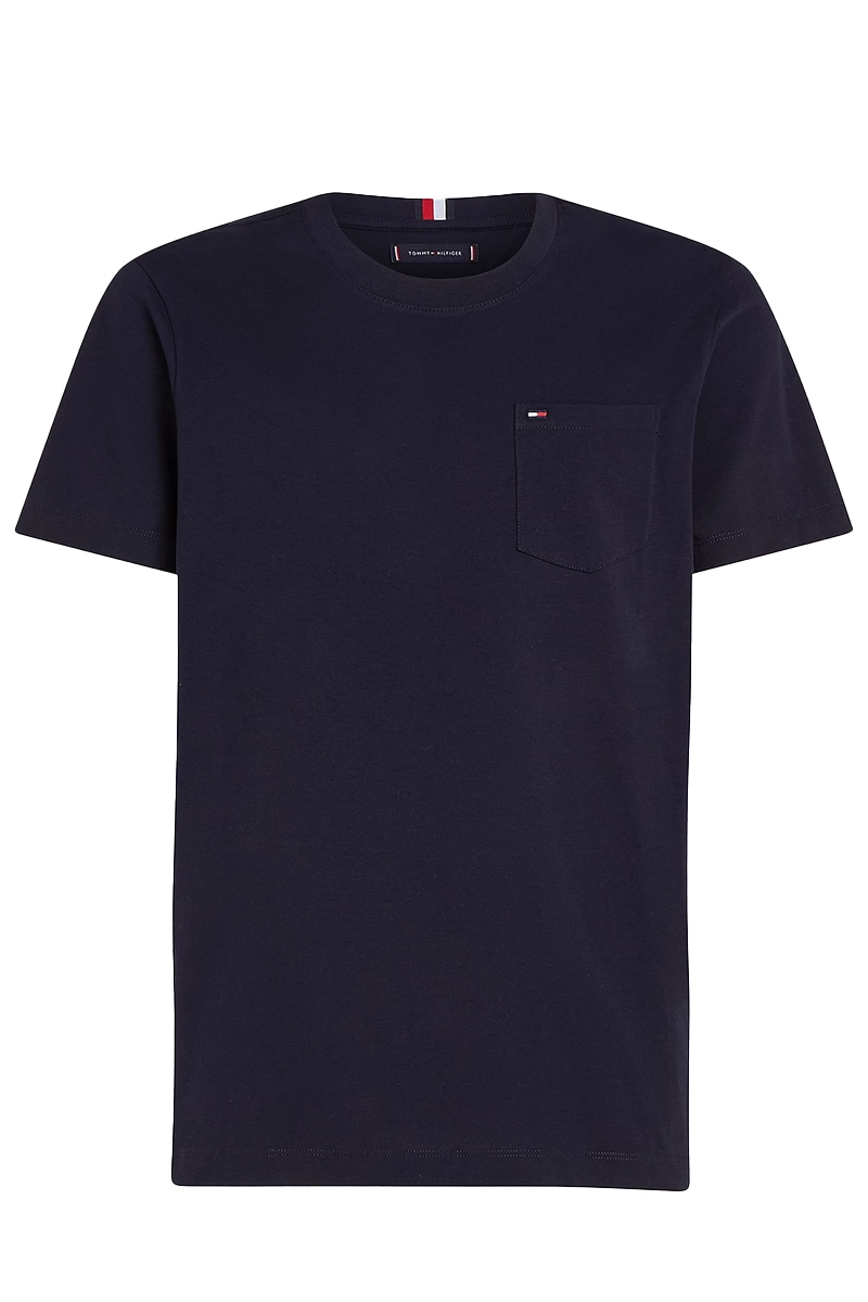 Tommy Hilfiger POCKET TEE Blauw-2 1