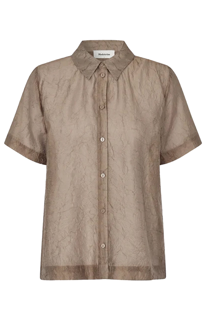 Modström Idris shirt bruin/beige-1 1