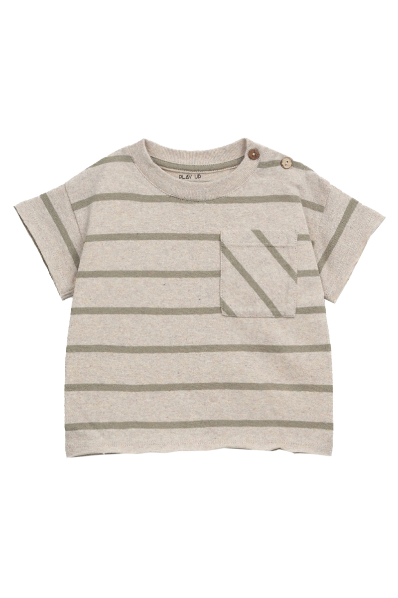 Play Up Striped jersey tshirt Groen-1 1