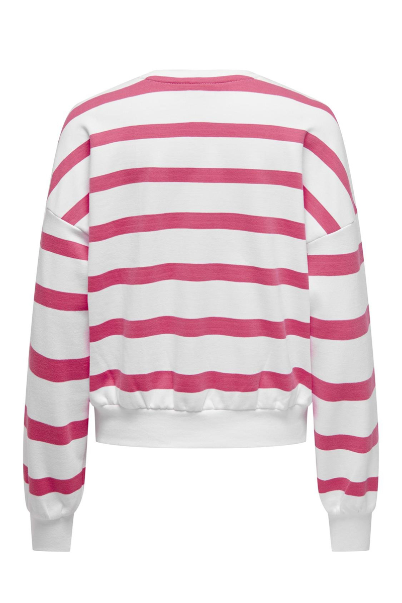 Only ONLASHLEY L/S O-NECK SWT 190858002-Bright White/Wanted 4