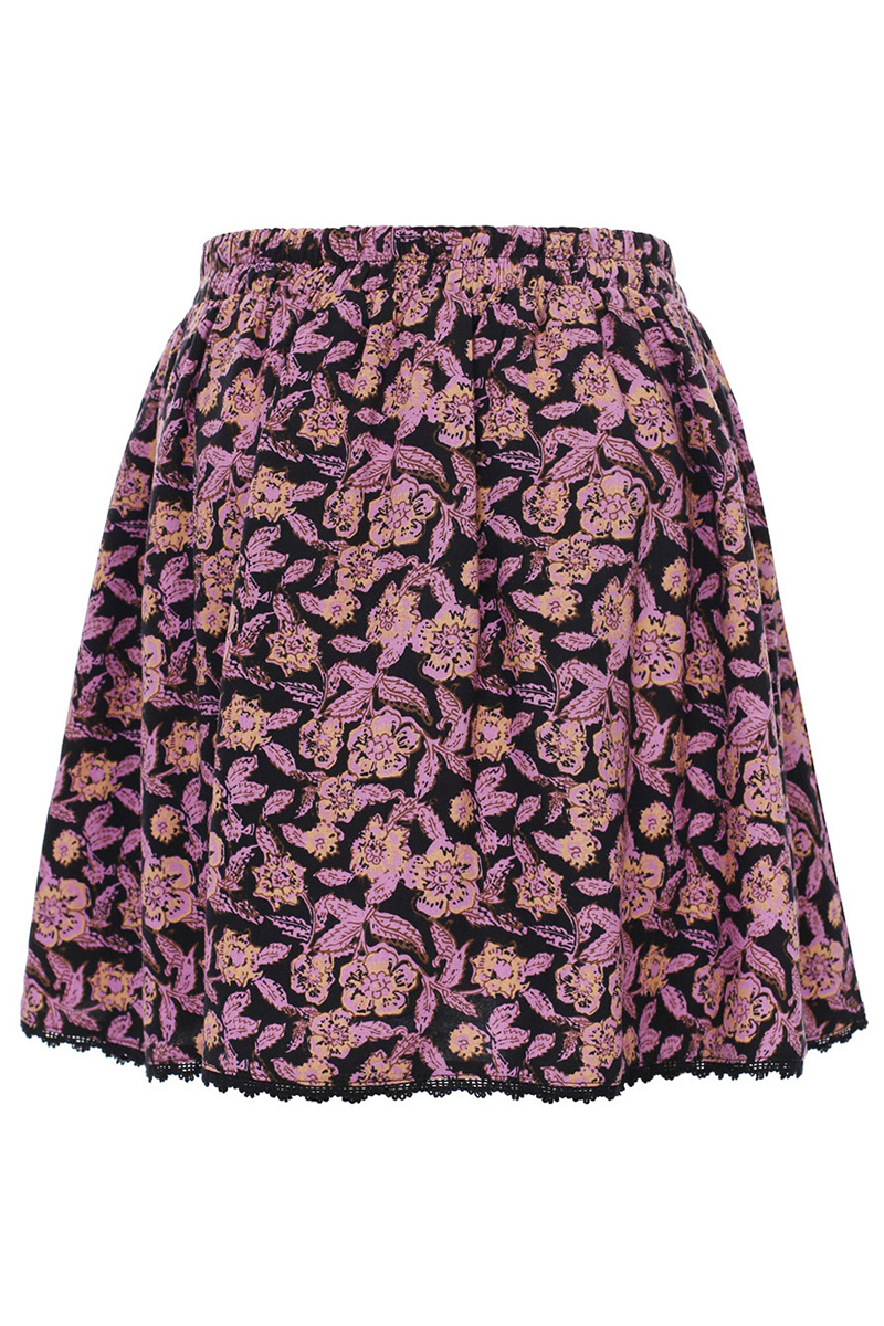 LOOXS LITTLE Little printed skirt Paars-1 3