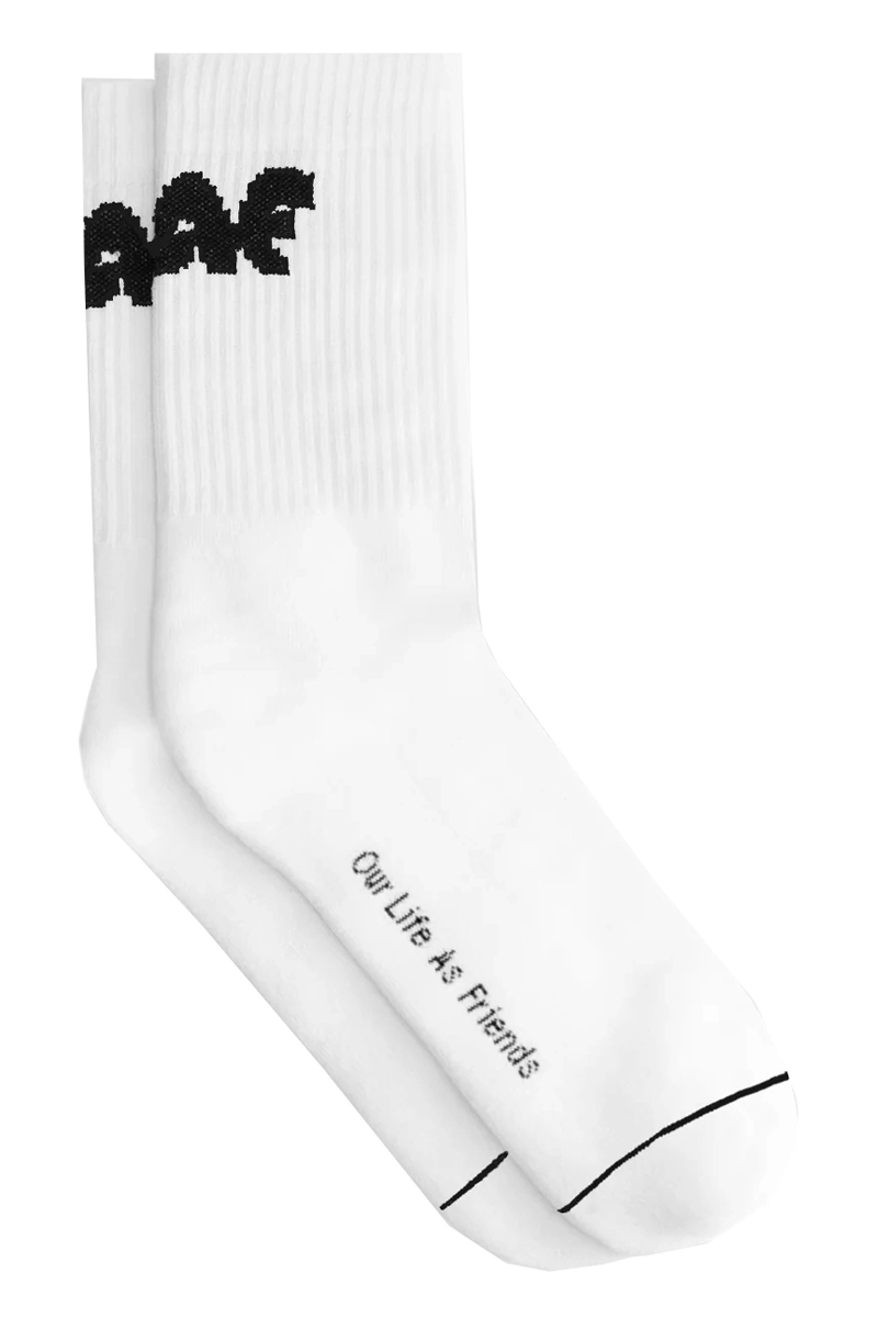 Olaf Hussein PIXEL SOCKS Wit-1 1