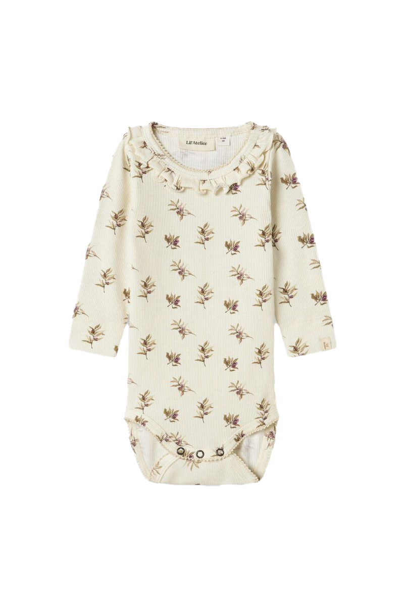 LIL' ATELIER NBFGAVO ELS LS SLIM BODY LIL 249496001-Turtledove/BERRY 1