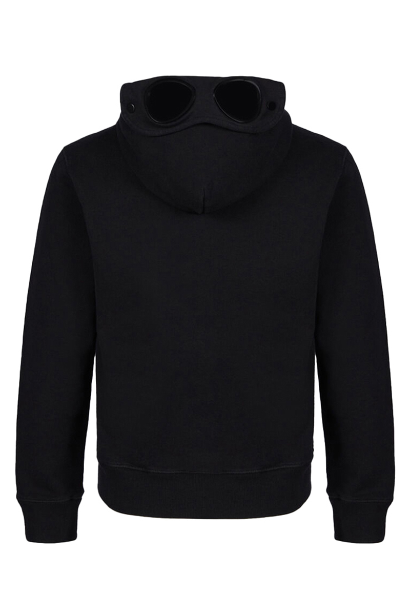 C.P. Company basic fleece goggle hoodie Zwart-1 2