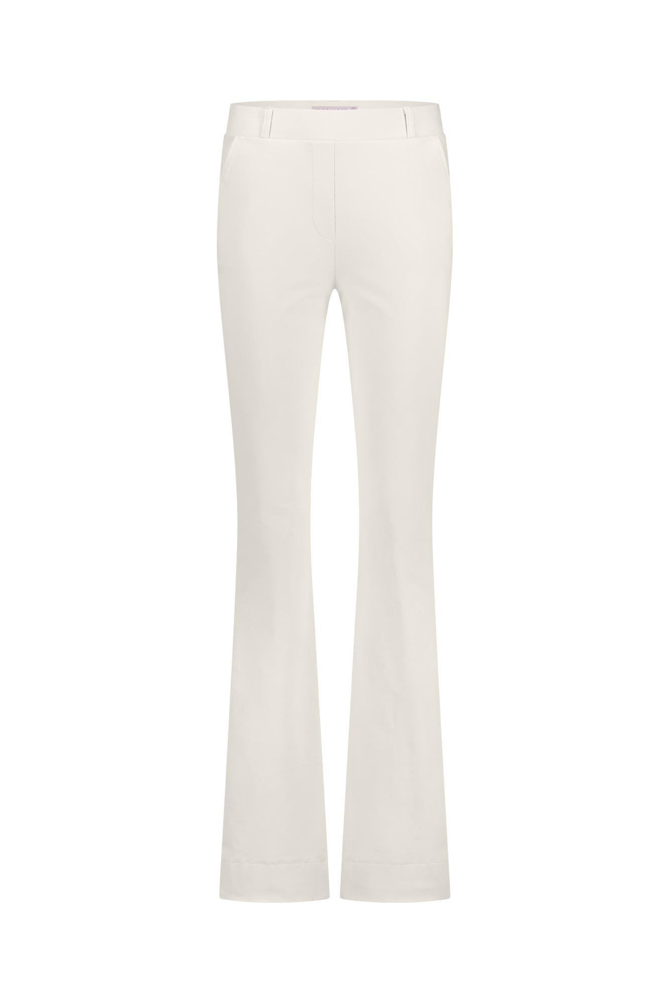 Studio Anneloes Flair bonded trousers Ecru-1 1