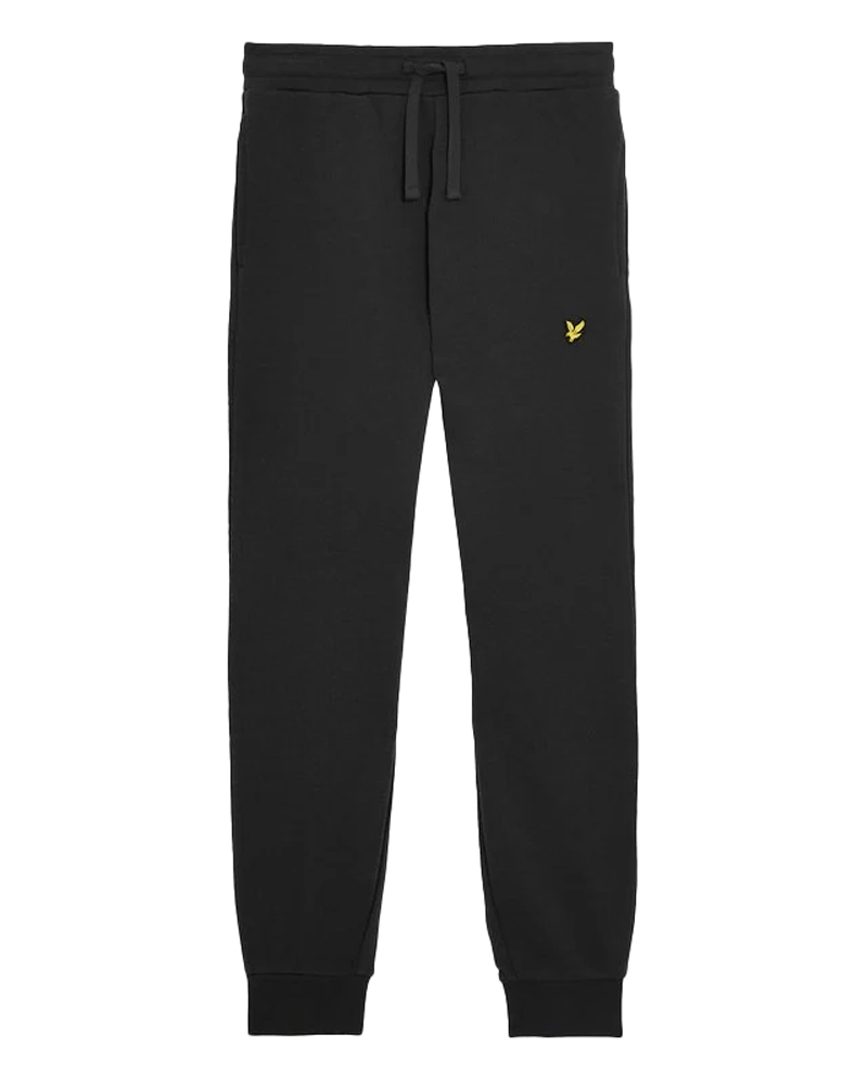 Lyle Scott Skinny sweatpants Zwart 1 Voorwinden