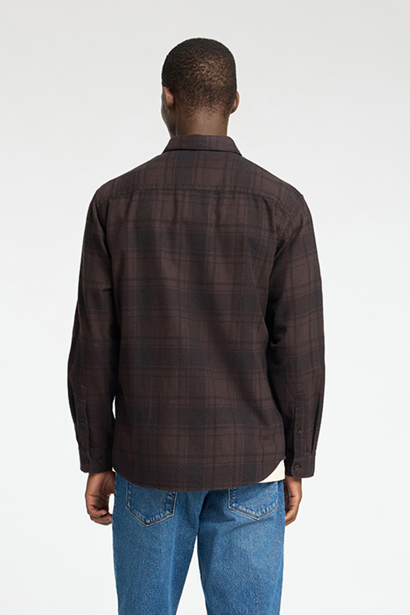 Selected SLHREG-OWEN FLANNEL MIX SHIRT LS 202070002-Chocolate Torte/Check 3