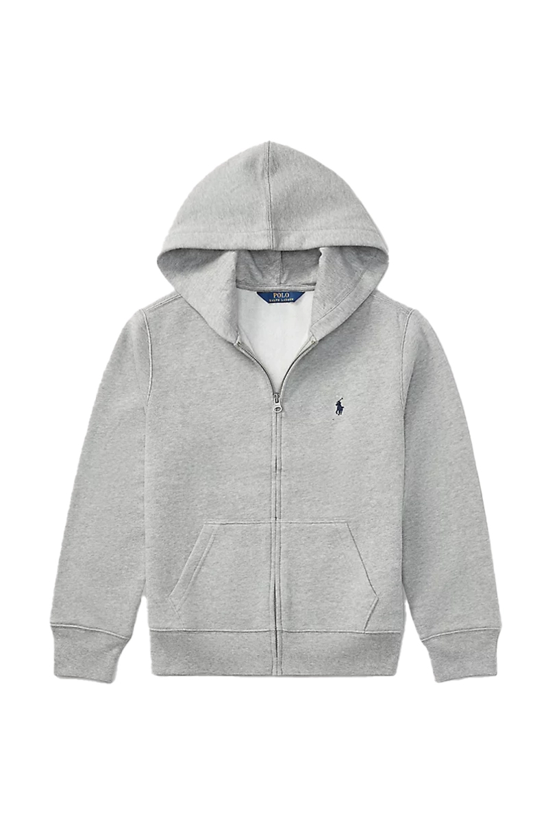 Polo Ralph Lauren cotton blend fleece hoodie Grijs-1 1