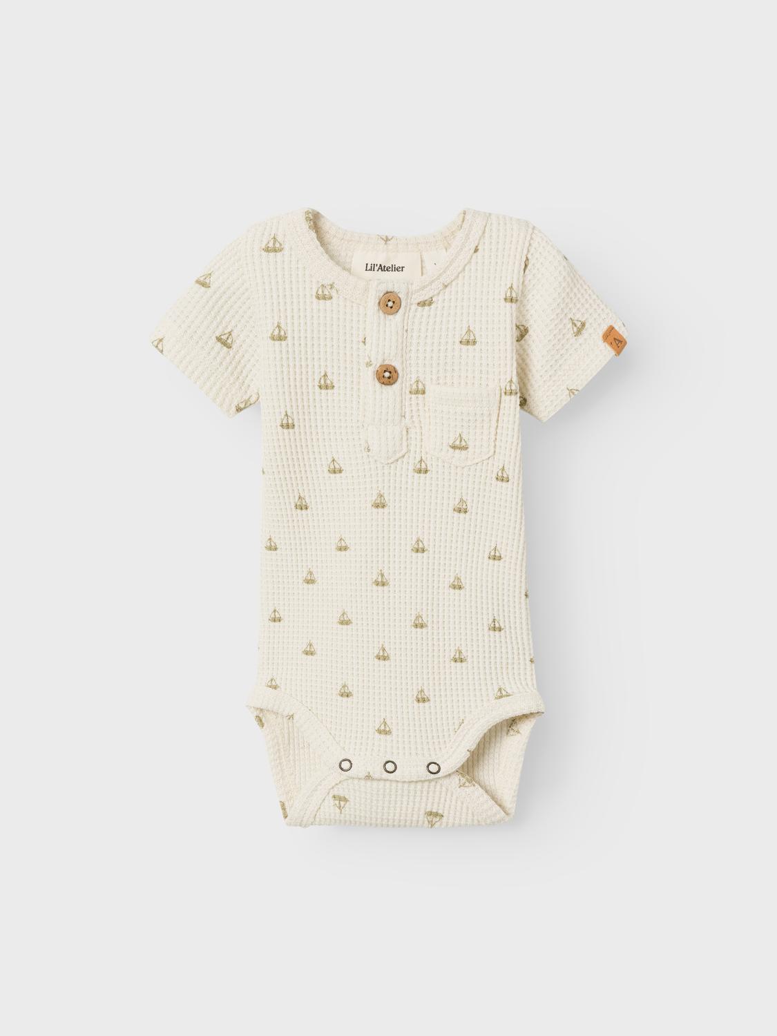 LIL' ATELIER NBMFREDE SS BODY LIL 249496-Turtledove 2