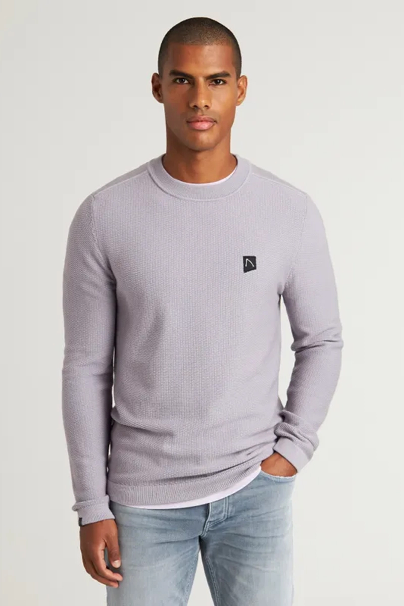 Chasin' KNITWEAR LS r-neck PURPLE 2