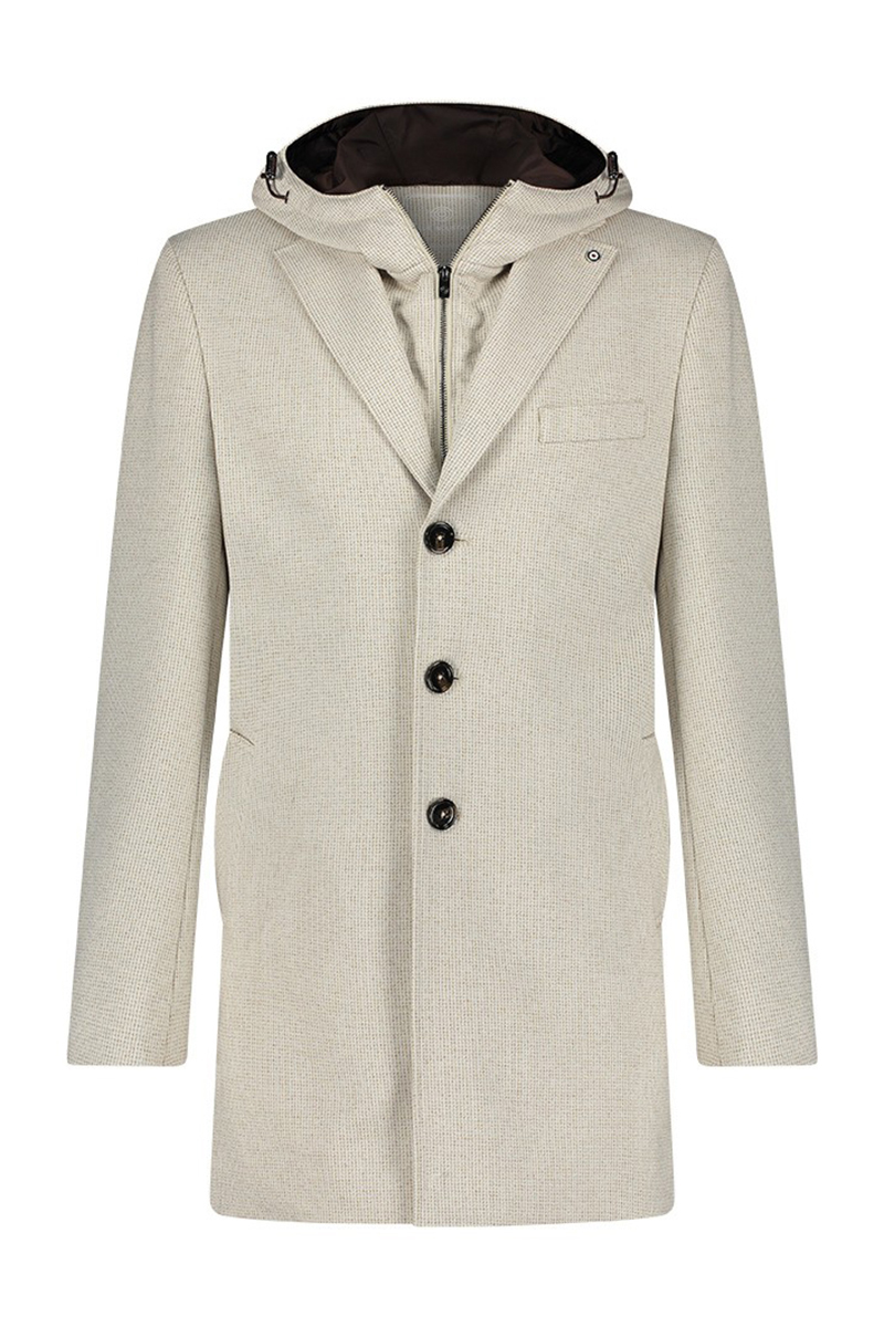 Blue Industry Coat bruin/beige-1 1