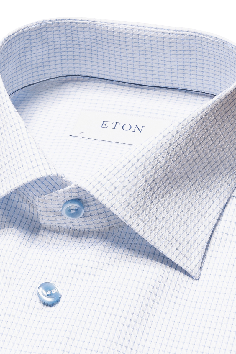 Eton SIGNATURE TWILL Blauw-1 3