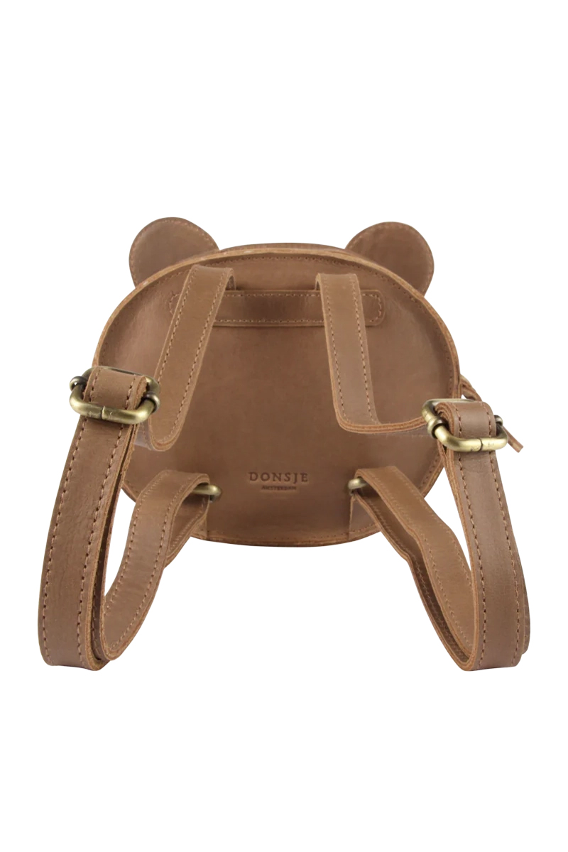 Donsje Amsterdam Kapi classic backpack- bear bruin/beige-1 4