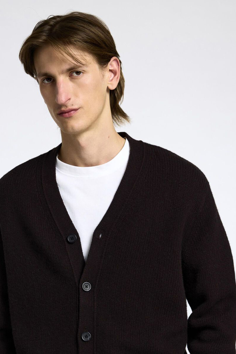 Selected SLHCODY LS KNIT RELAXED CARDIGAN 202070-Chocolate Torte 3