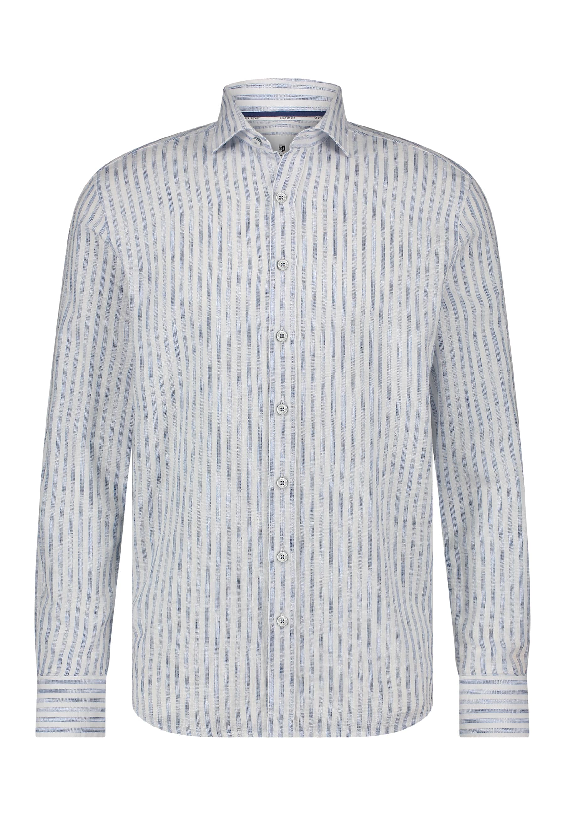 State of Art Shirt LS Striped Y/D Ecru-1 1