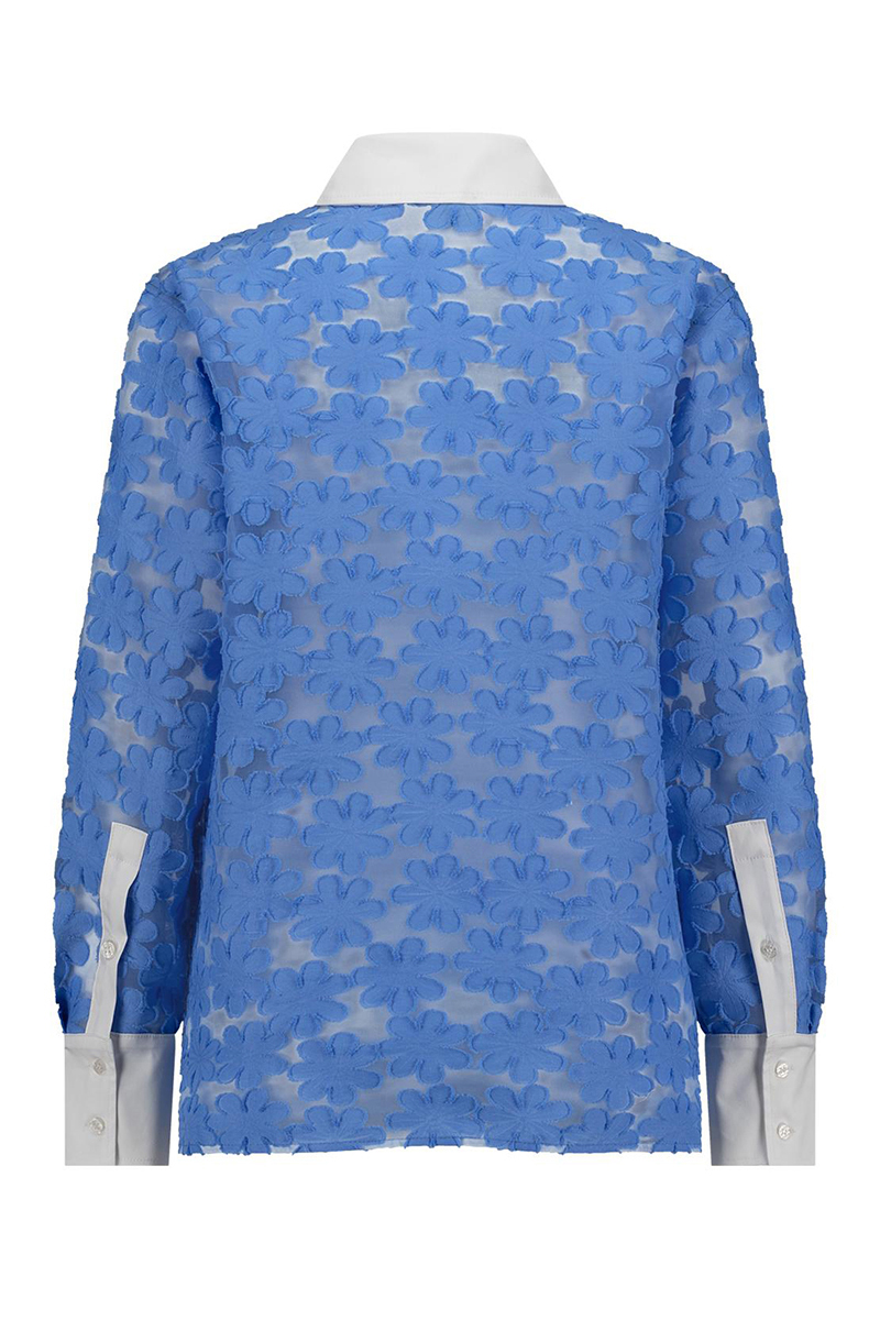 Studio Anneloes Chrisje flower blouse Blauw-1 4