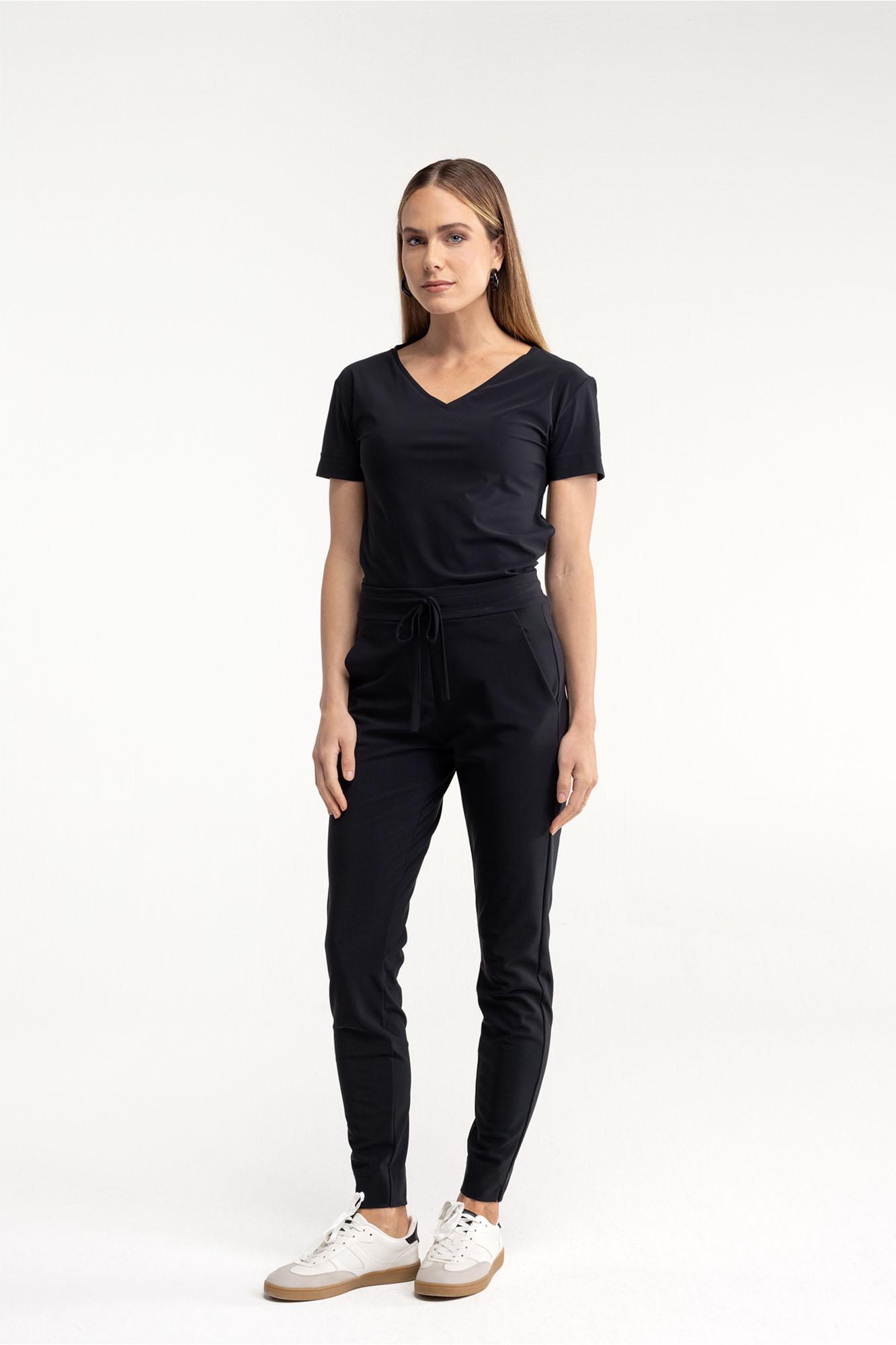 Studio Anneloes Downstairs bonded trousers Zwart-1 4