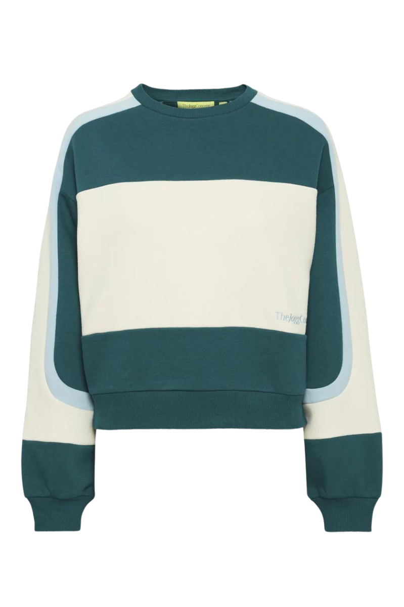 The Jogg Concept JCSAGE BLOCK SWEAT Groen-1 1