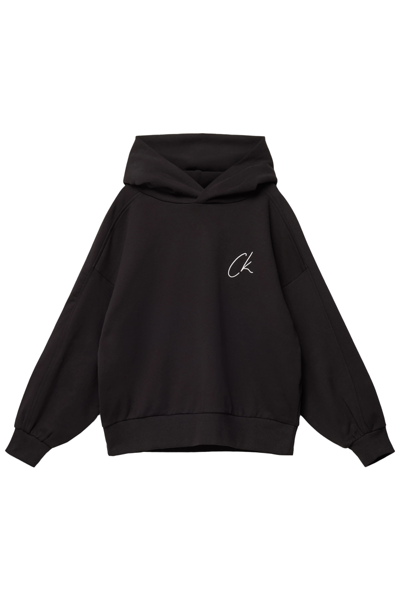 Calvin Klein Ck signage comfort hoodie Zwart-1 1