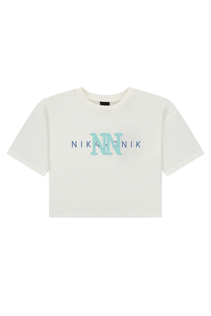 Nik & Nik Spray T-Shirt Ecru-1 1