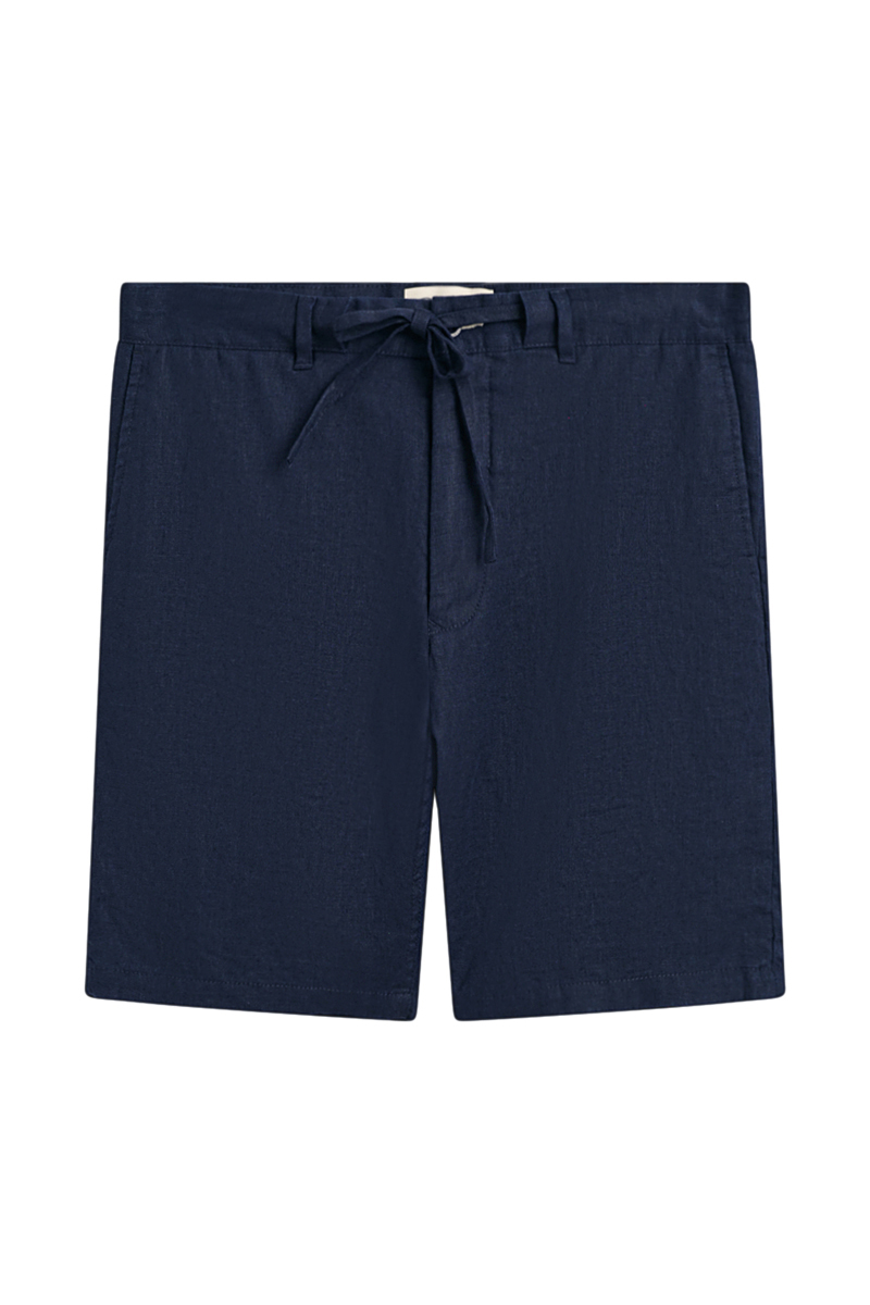 Gant RELAXED LINEN DS SHORTS Blauw-1 1