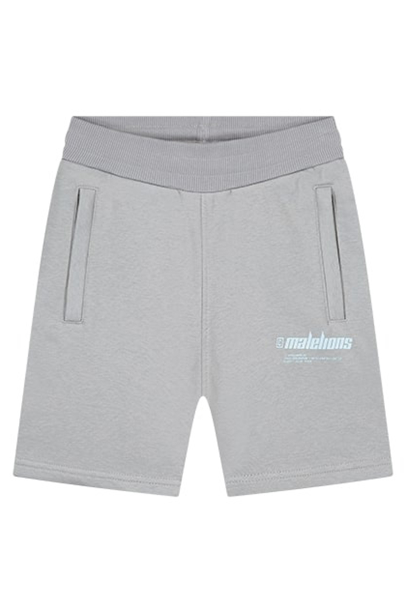 Malelions Junior worldwide shorts Grijs-1 1