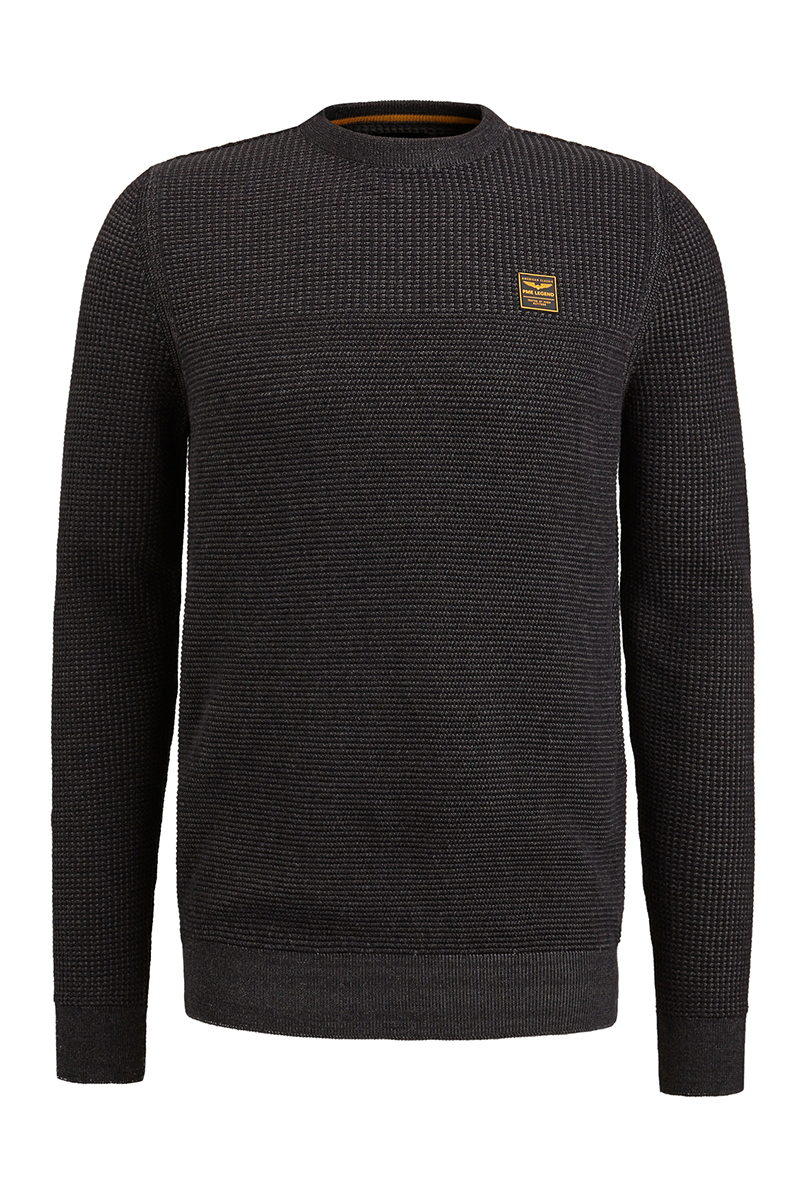 PME Legend Crewneck cotton plated Black Onyx 1