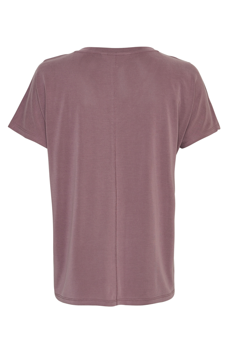 Msch MSCHFenya Modal V Neck Tee Paars-1 2