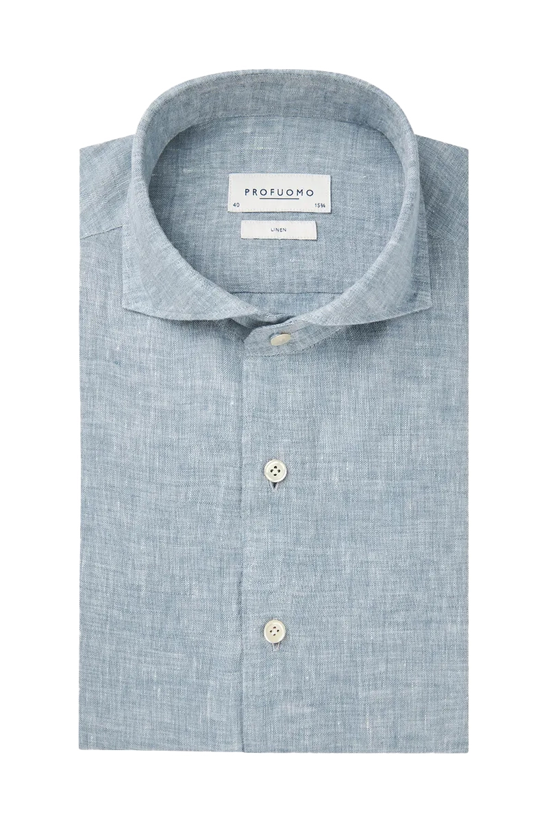 Profuomo SHIRT X-CUTAWAY SC SF M.BLUE Mid blue 1