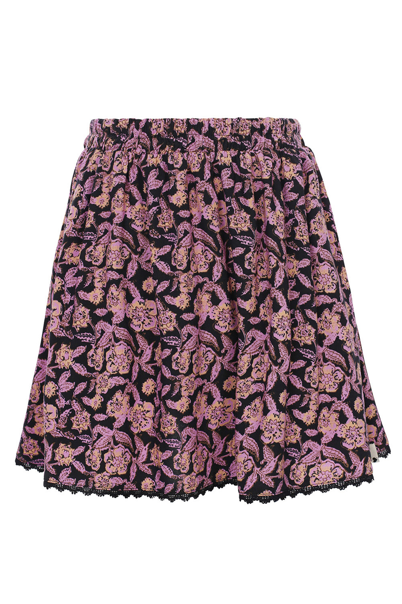 LOOXS LITTLE Little printed skirt Paars-1 1