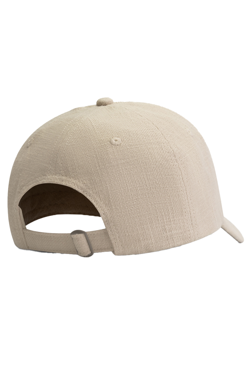 Olaf Hussein LINEN CAP bruin/beige-1 2