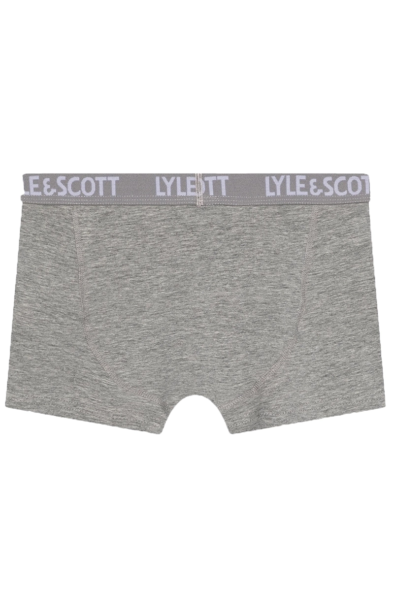 Lyle & Scott solid boxed 3pair boxers Grijs-1 3