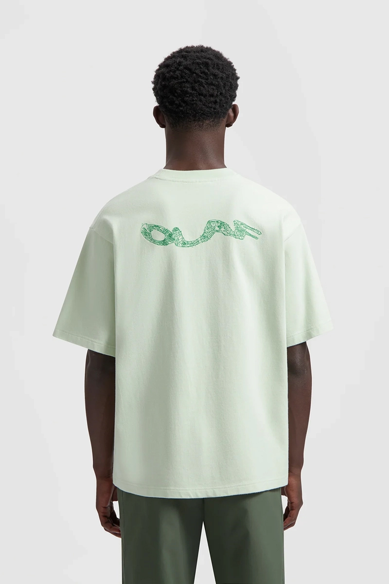 Olaf Hussein WAVY DRIFT EMBRO TEE Groen 3