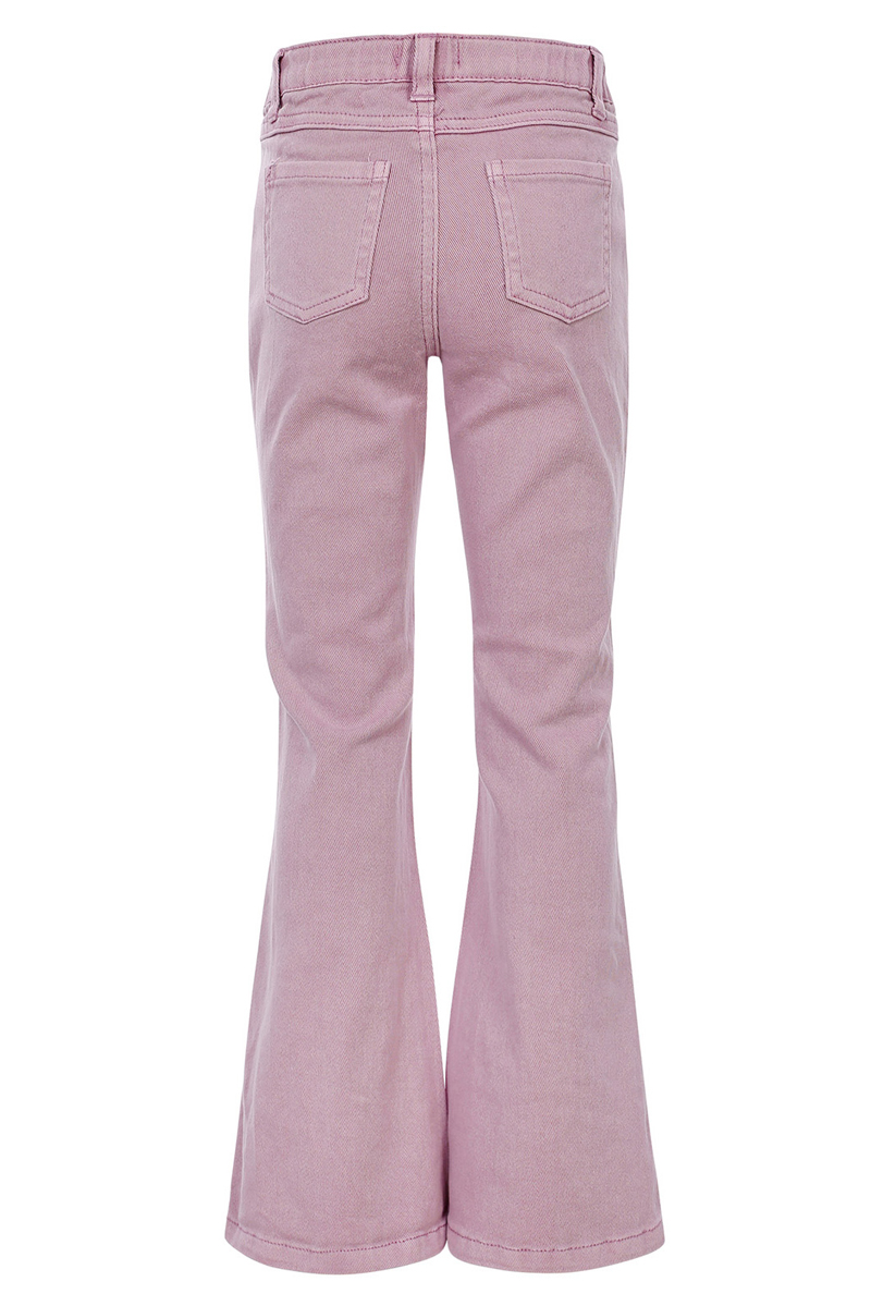 LOOXS LITTLE Little twill flare pants Paars-1 4