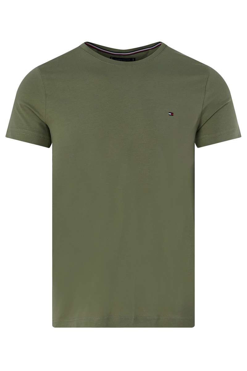 Tommy Hilfiger STRETCH SLIM TEE Groen-1 1