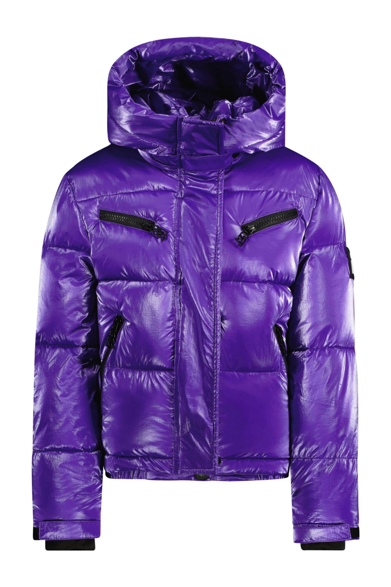 Superrebel SPICY GIRL S METALLIC HOODED SKI JACKET Paars-1 1