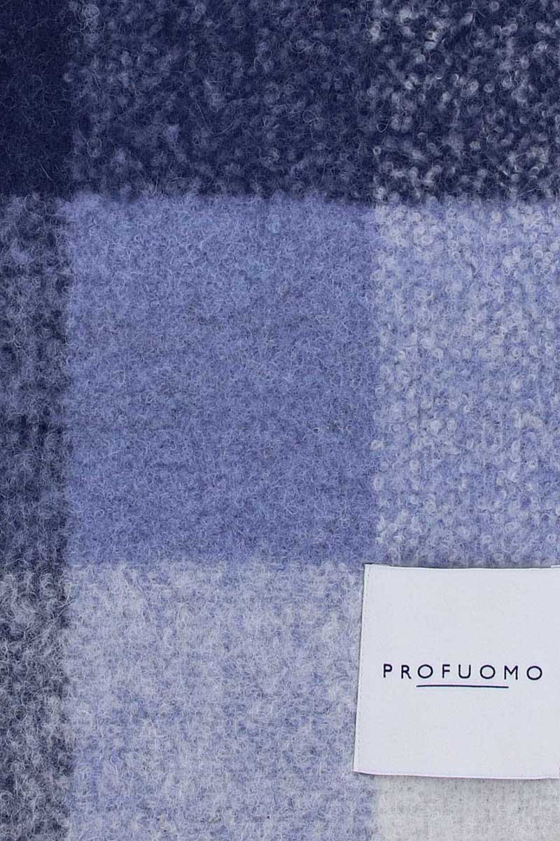 Profuomo SCARF ALPACA NYLON BLUE CAMEL Blauw-1 2