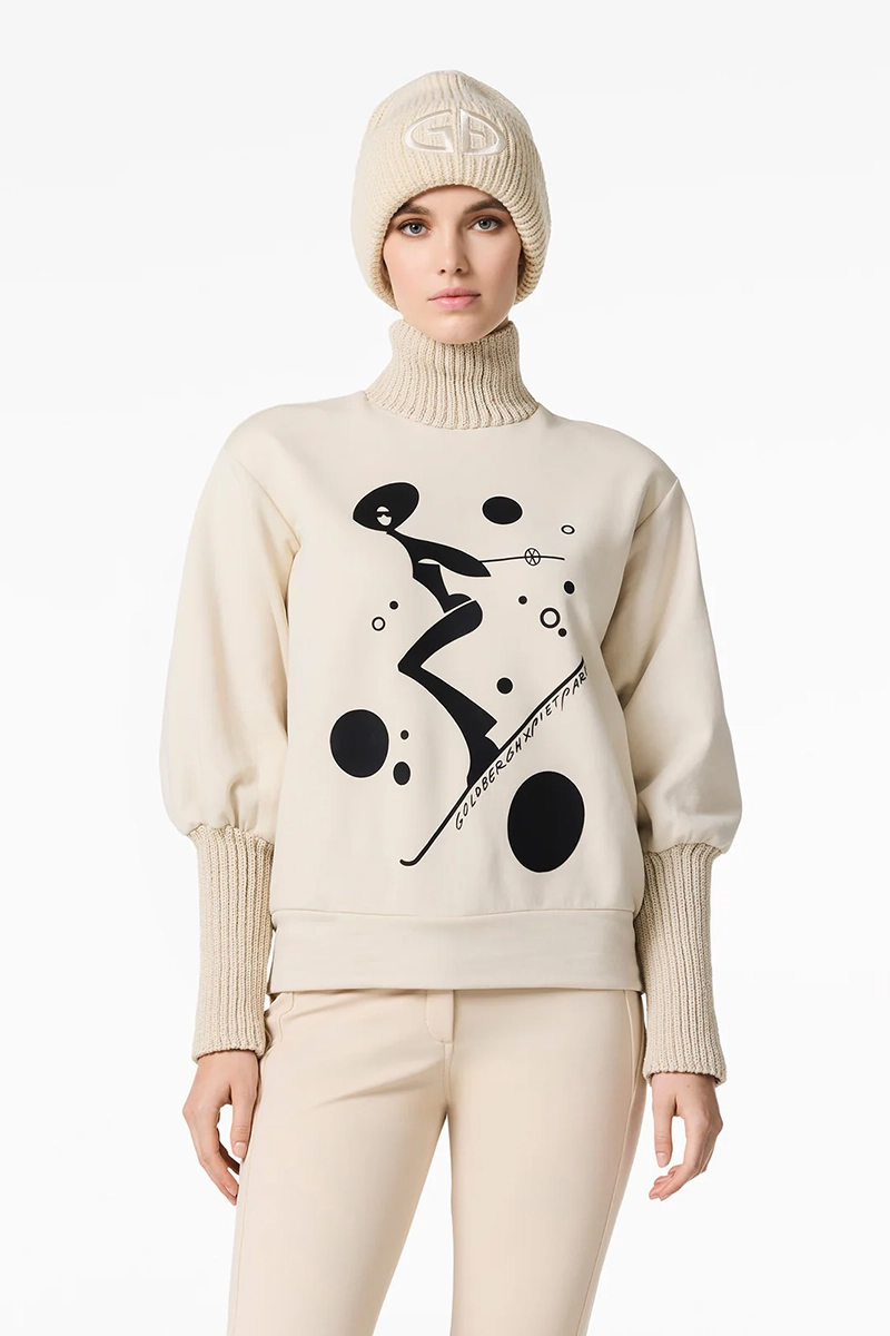 Goldbergh VOYAGE TURTLE NECK SWEATER Ecru-1 3