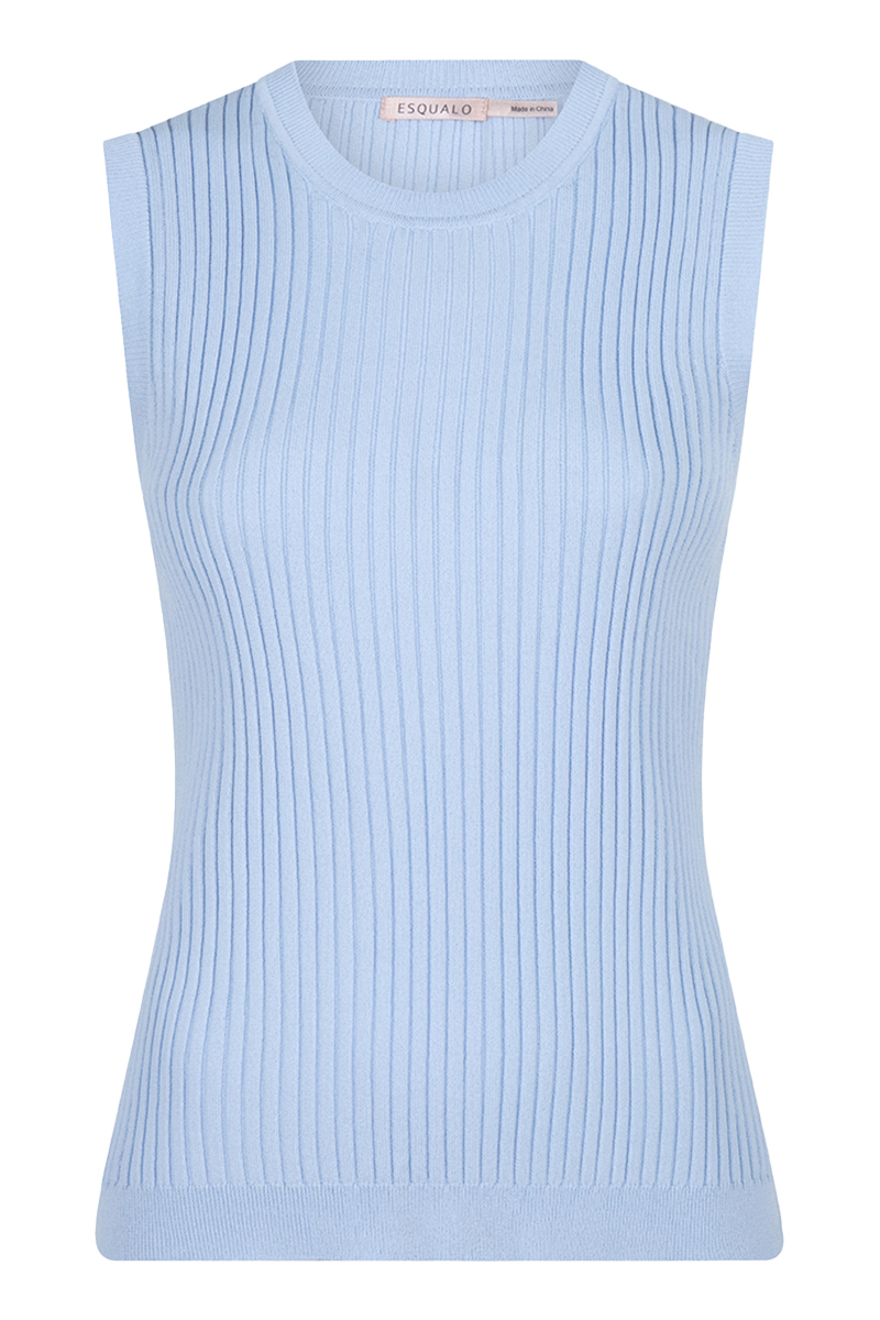 Esqualo Top slv/lss rib Blauw-1 1