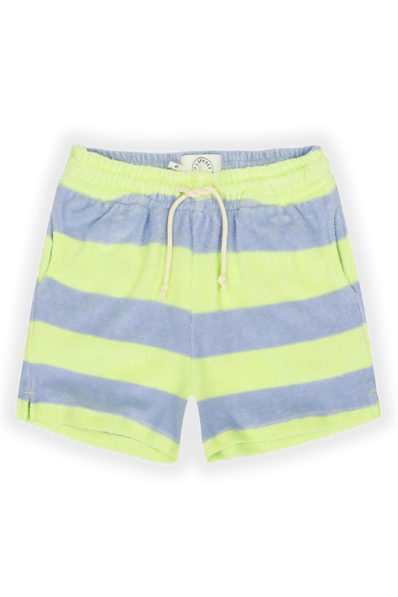 Sproet & Sprout Terry stripes shorts Geel-1 1