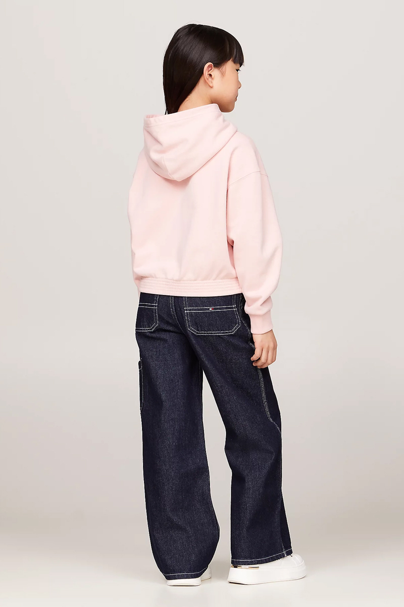 Tommy Hilfiger Monotype flock hoodie Rose-1 3